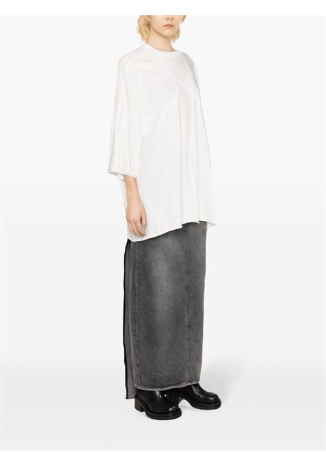 T-shirt oversize in bianco - donna RICK OWENS DRKSHDW | DS01D1209RNET111